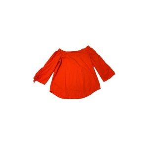 Free People Red Off Shoulder Top - Women’s Size Medium